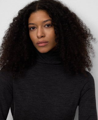 Camiseta Cuello Alto de Lana Merino