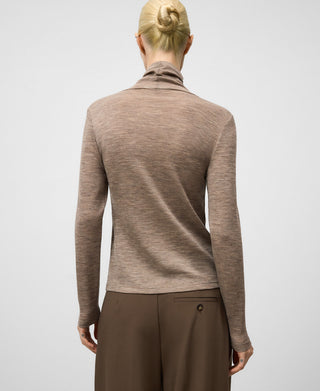 Camiseta Cuello Alto de Lana Merino