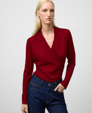 Camiseta Manga Larga Cruzada de Lana