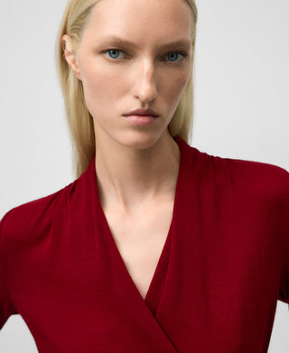 Camiseta Manga Larga Cruzada de Lana