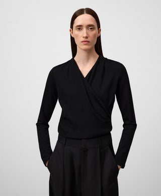 Camiseta Manga Larga Cruzada de Lana