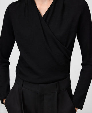 Camiseta Manga Larga Cruzada de Lana