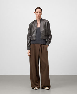 Chaqueta Bomber Efecto Piel