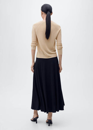 Sudadera Cuello V con Tejido Lúrex