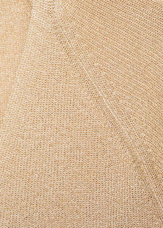 Sudadera Cuello V con Tejido Lúrex