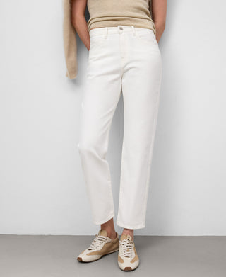Jeans Recto Talle Alto con Logo