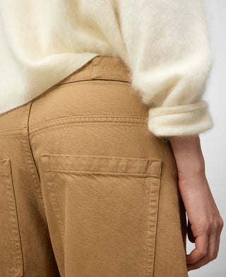 Jeans Barrel Talle Alto con Pinzas