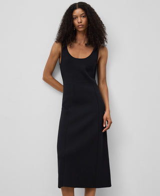 Vestido con Espalda Abierta de Punto