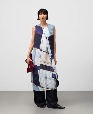 Vestido Midi de Crinkle con Estampado
