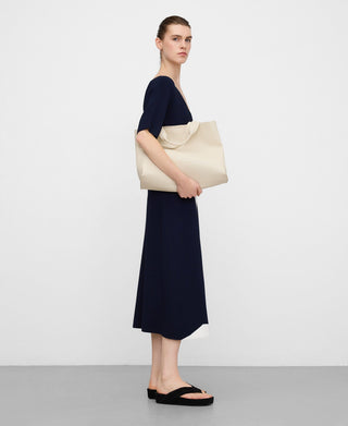 Vestido Asimétrico de Punto Estructura