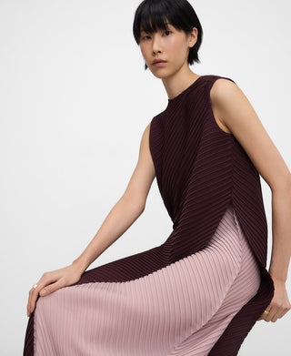 Vestido con Pieza Superpuesta de Crinkle