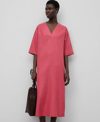 Vestido Midi con Escote V