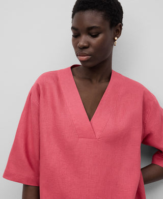 Vestido Midi con Escote V