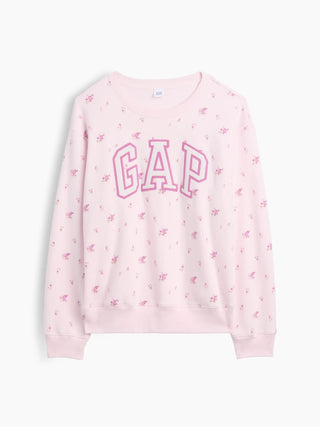 Sudadera Oversized Cuello Redondo con Logo