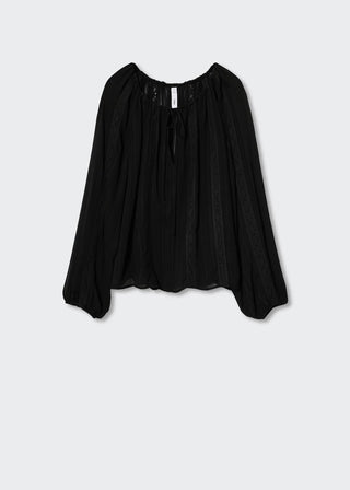 Blusa Manga Larga con Detalle Bordado