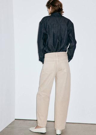 Jeans Corte Balloon Talle Medio