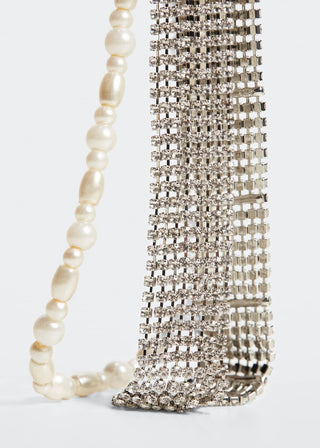 Collar Estilo Choker con Perlas