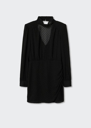 Semi-Sheer Swiss Dot Dress