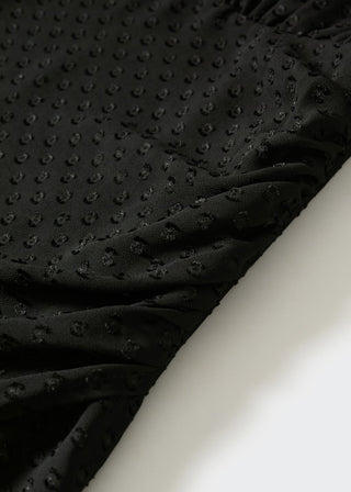 Semi-Sheer Swiss Dot Dress