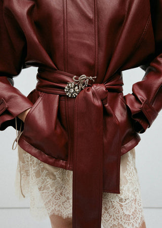 Broche de Flor de Cristal