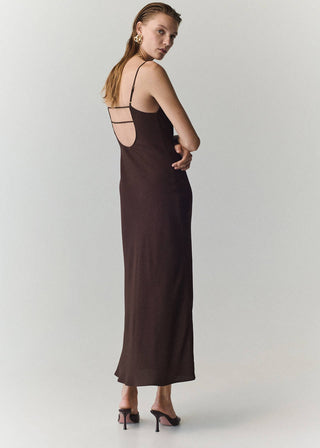 Vestido Drapeado con Efecto Arrugado