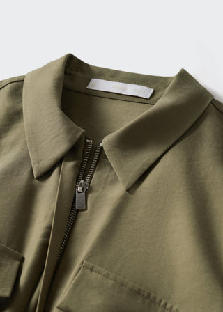 Enterizo Manga Corta con Bolsillos