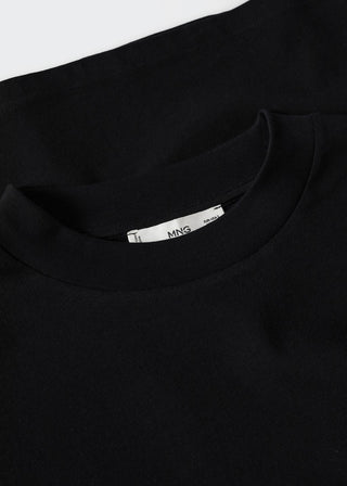Camiseta Cuello Redondo de Algodón