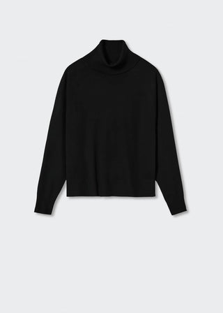Sudadera Cuello Alto con Punto Trenzado
