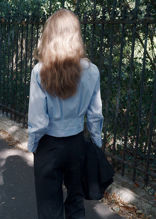 Camisa Manga Larga con Pinzas