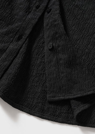 Camisa Manga Larga Tejido con Textura