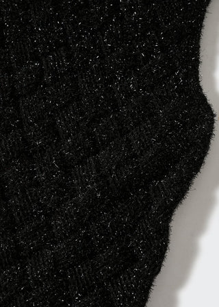 Camiseta Cuello Halter con Textura