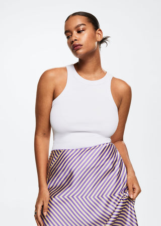 Enagua Midi Talle Medio con Estampado