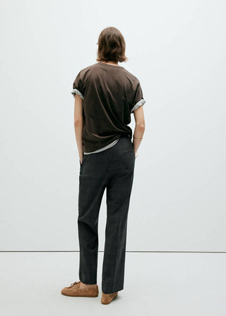 Pantalón Recto Talle Medio