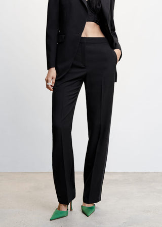 Pantalón Recto con Bolsillos