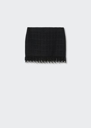 Enagua Tweed con Diseño de Abalorios
