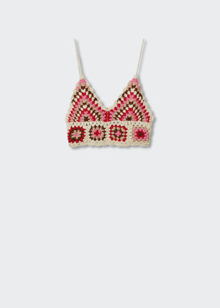 Blusa con Tejido de Crochet