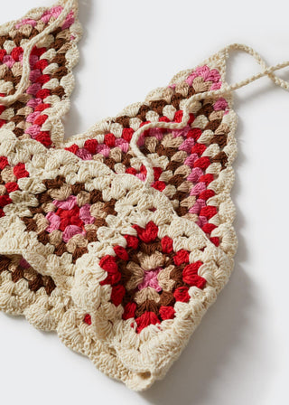 Blusa con Tejido de Crochet
