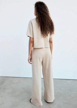 Pantalón Recto con Cintura Elástica