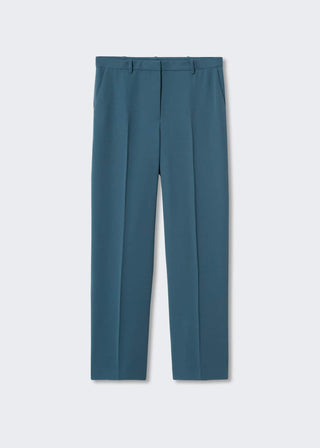 Pantalón Recto con Bolsillos Decorativos