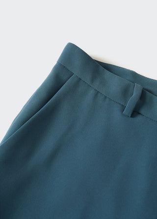 Pantalón Recto con Bolsillos Decorativos