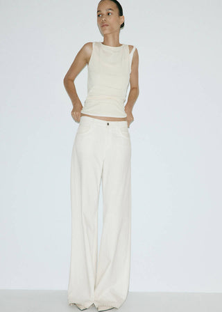 Blusa sin con Escote Barco