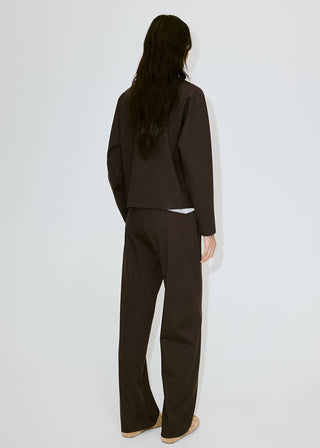 Pantalón Recto con Cintura Elástica