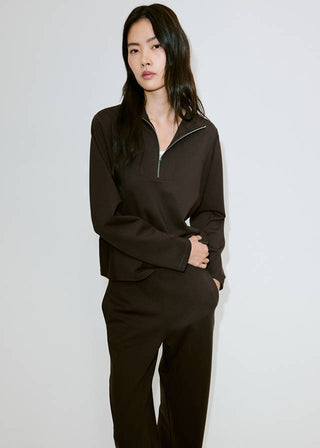 Pantalón Recto con Cintura Elástica