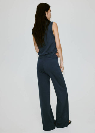 Pantalón Ancho Talle Alto de Punto
