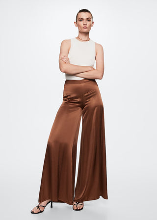 Pantalón Satinado Talle Alto