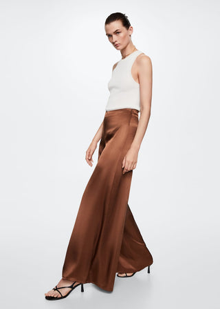 Pantalón Satinado Talle Alto