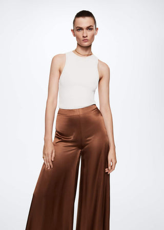 Pantalón Satinado Talle Alto