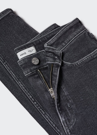 Jeans Skinny Talle Alto con Bolsillos