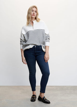 Jeans Skinny Talle Bajo con Bolsillos