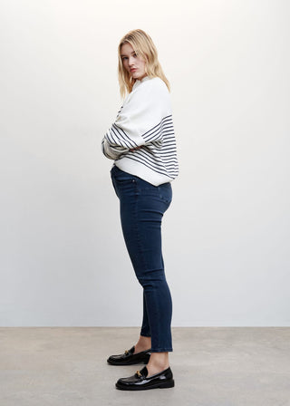 Jeans Skinny Talle Bajo con Bolsillos